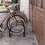 HOMCOM Râtelier 3 vélos dim. 76L x 33l x 27H cm acier galvanisé noir