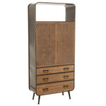 Paris Prix Buffet 3 Tiroirs en Bois  Hulta  180cm Naturel & Noir