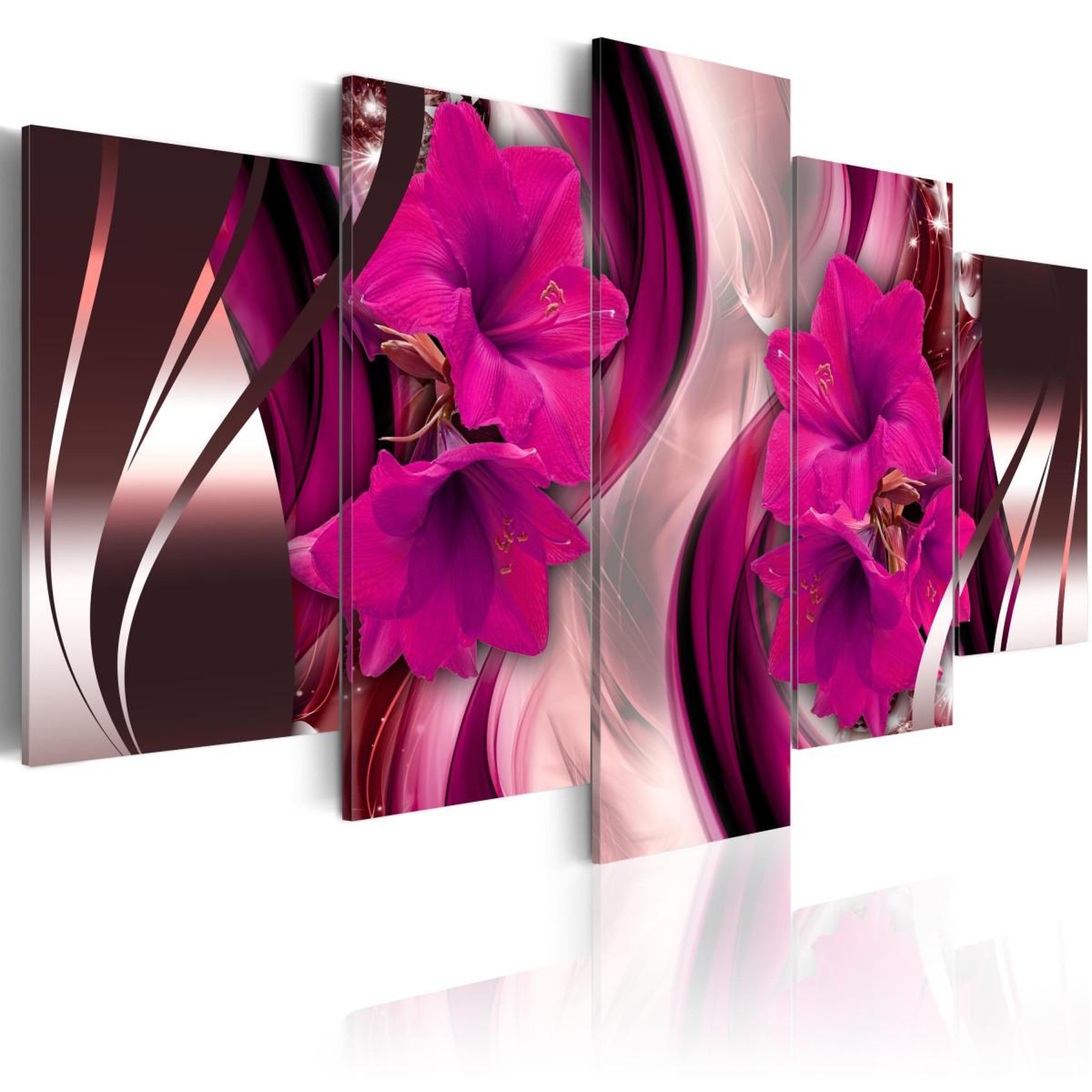 Paris Prix Tableau imprimé  soirée de fuchsia. Coloris disponibles : Multicolore