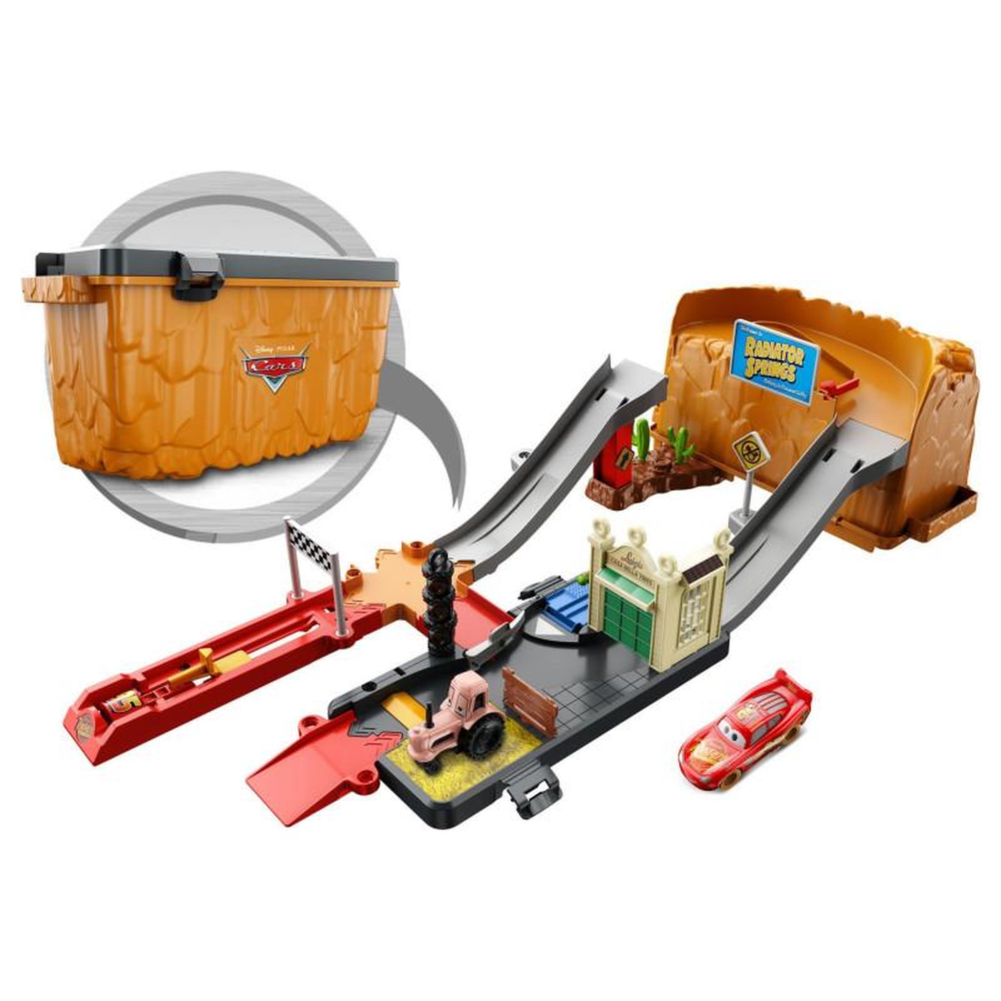 Voir la diapositive 2 : MATTEL Mattel - Disney Pixar Cars Race & Go Playset HDN02