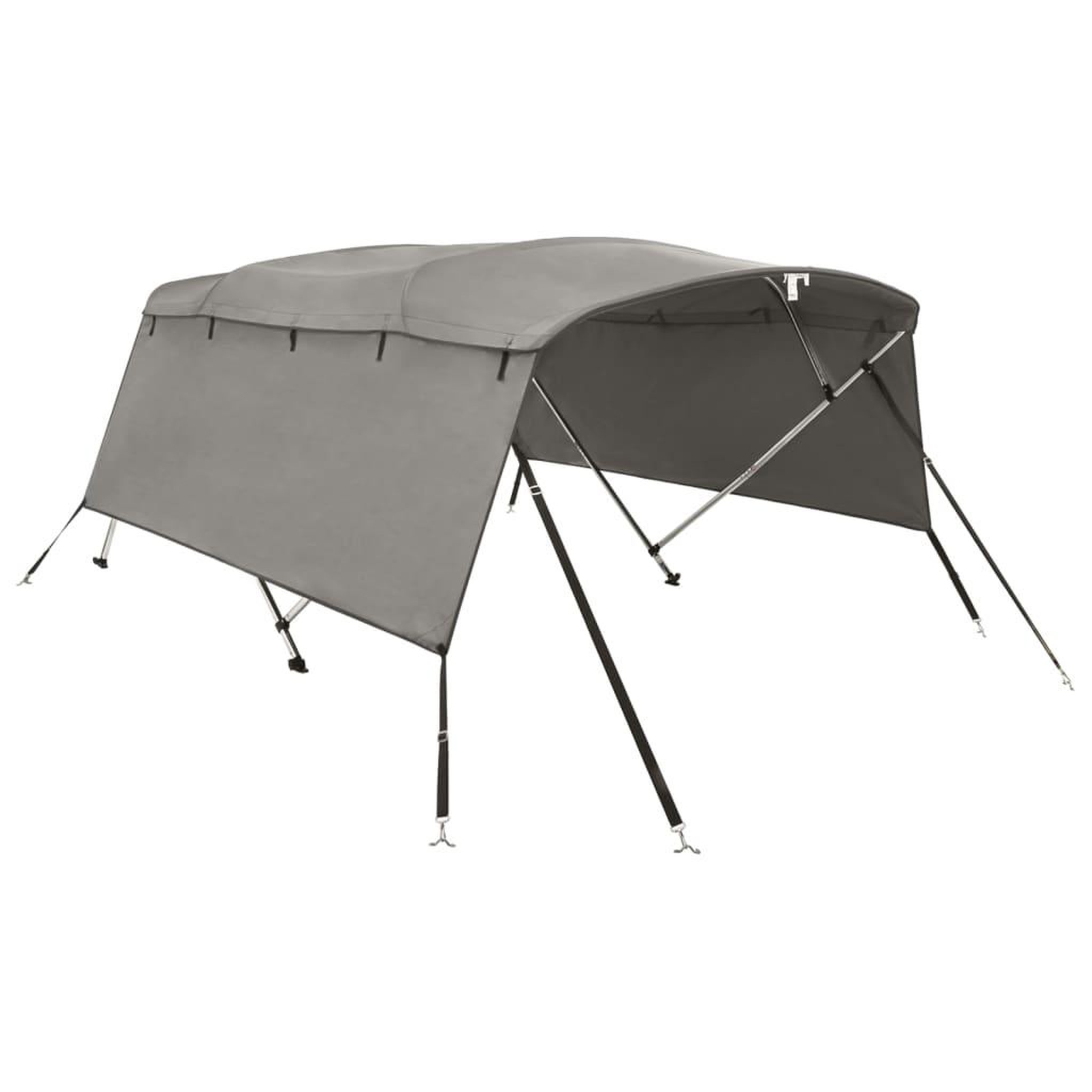 Voir la diapositive 2 : VIDAXL Toit bimini a 4 arceaux parois laterales 243x(200-213)x137 cm