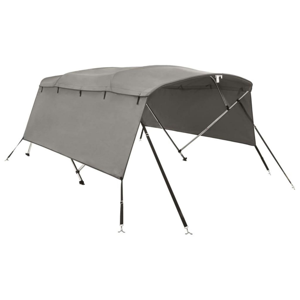 VIDAXL Toit bimini a 4 arceaux parois laterales 243x(200-213)x137 cm