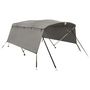 Voir la diapositive 2 : VIDAXL Toit bimini a 4 arceaux parois laterales 243x(200-213)x137 cm