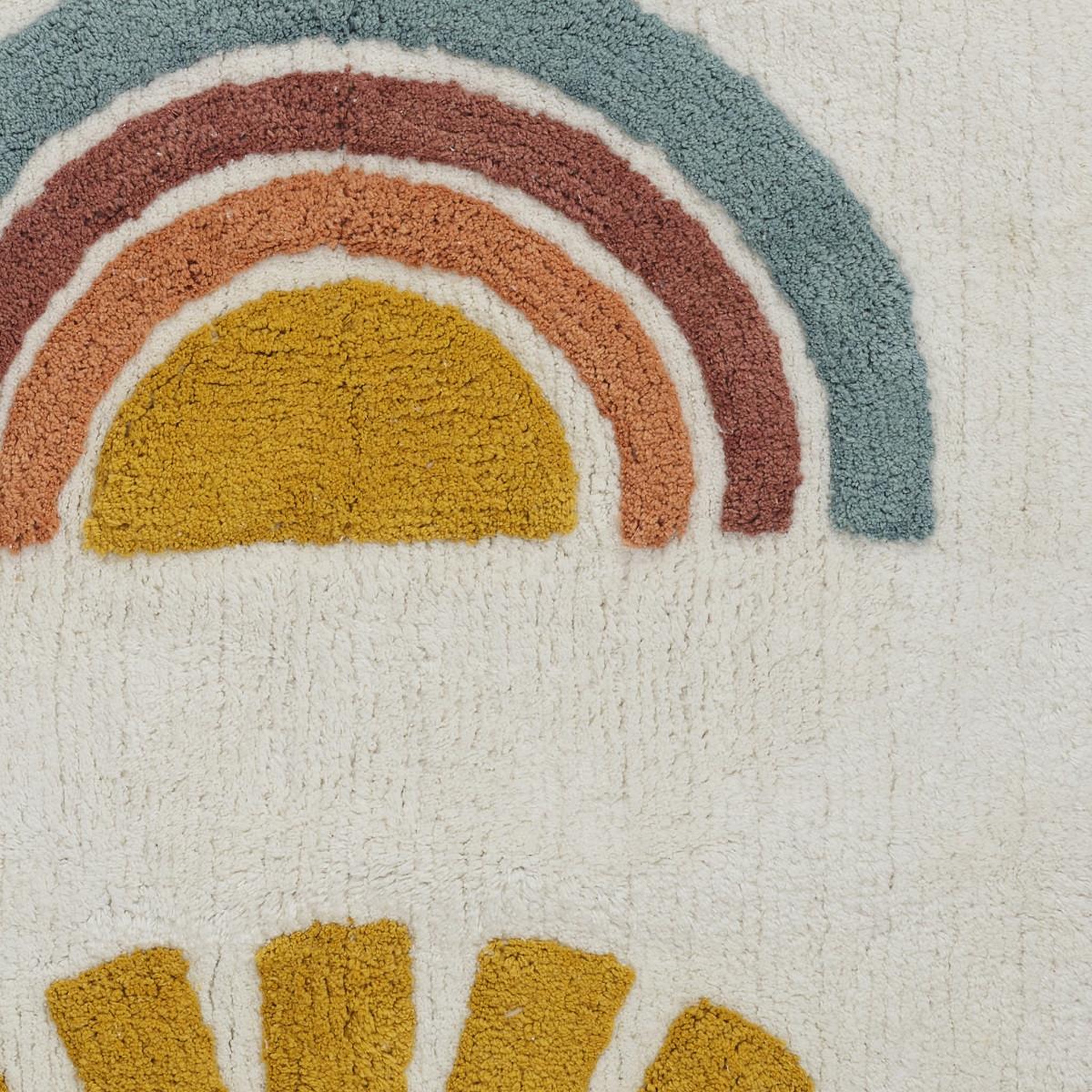 Voir la diapositive 3 : GUY LEVASSEUR Tapis déco enfant en coton tufté 60x120cm
