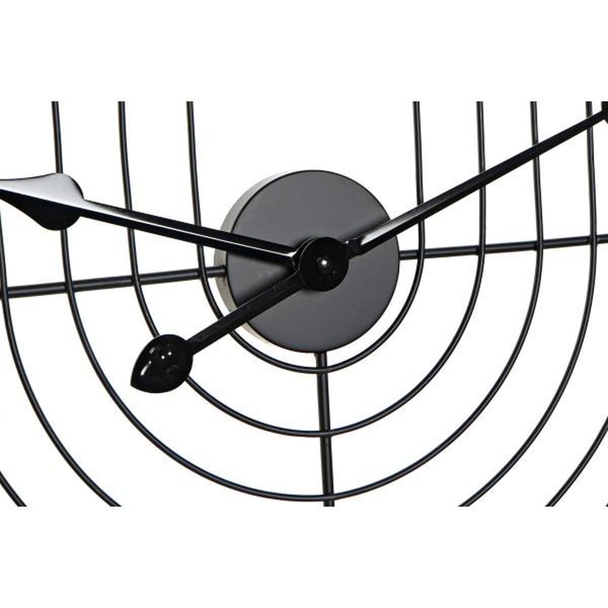 Voir la diapositive 2 : AAAAA Horloge Murale DKD Home Decor Noir Doré Métal 60 x 3 x 60 cm Moderne (2 Unités)