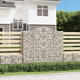 Voir la diapositive 1 : VIDAXL Paniers a gabions arques 11 pcs 200x50x180/200 cm Fer galvanise