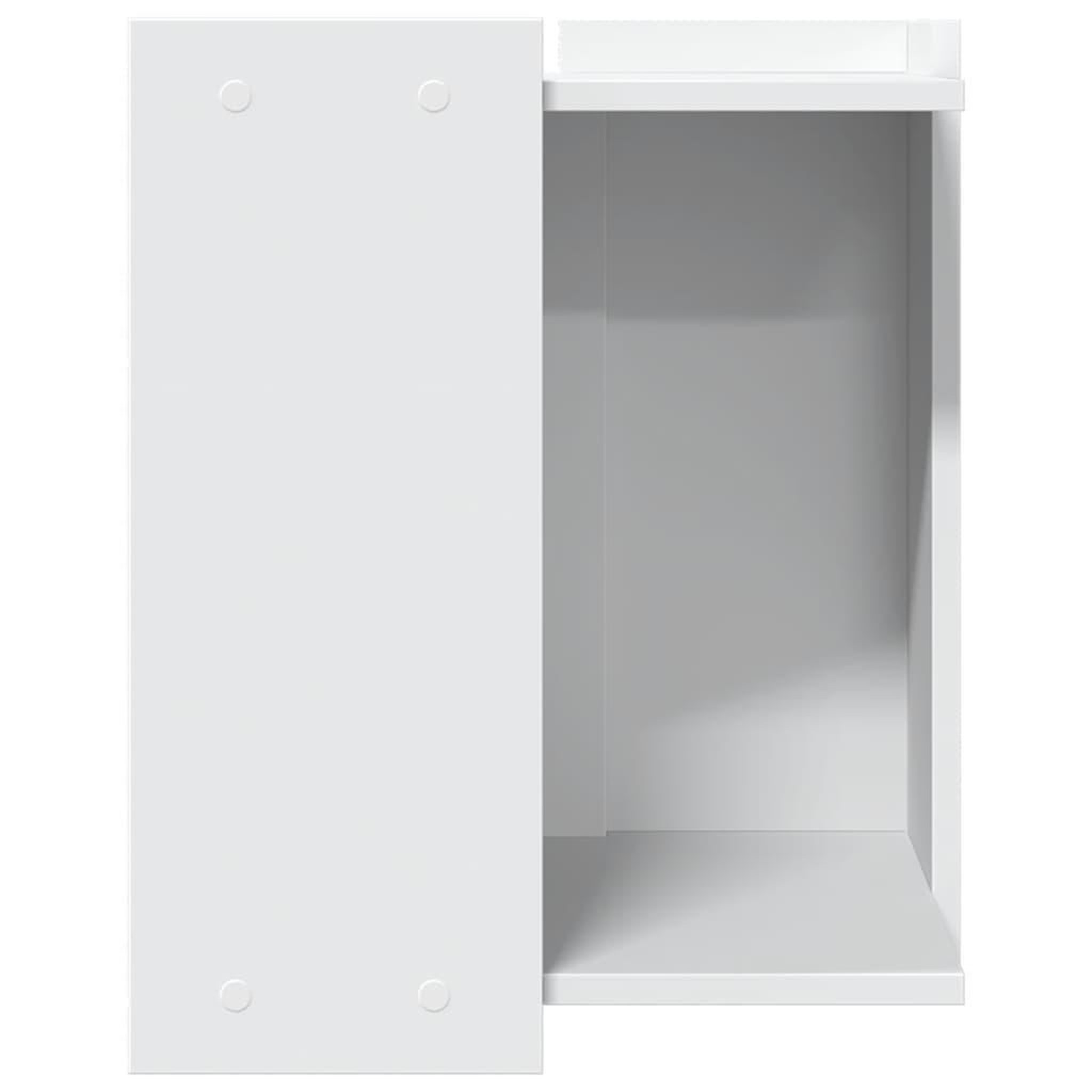 Voir la diapositive 5 : VIDAXL Meuble de bac a litiere pour chat blanc bois d'ingenierie