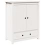 Voir la diapositive 2 : VIDAXL Buffet Blanc 83x41,5x100 cm Bois massif de pin