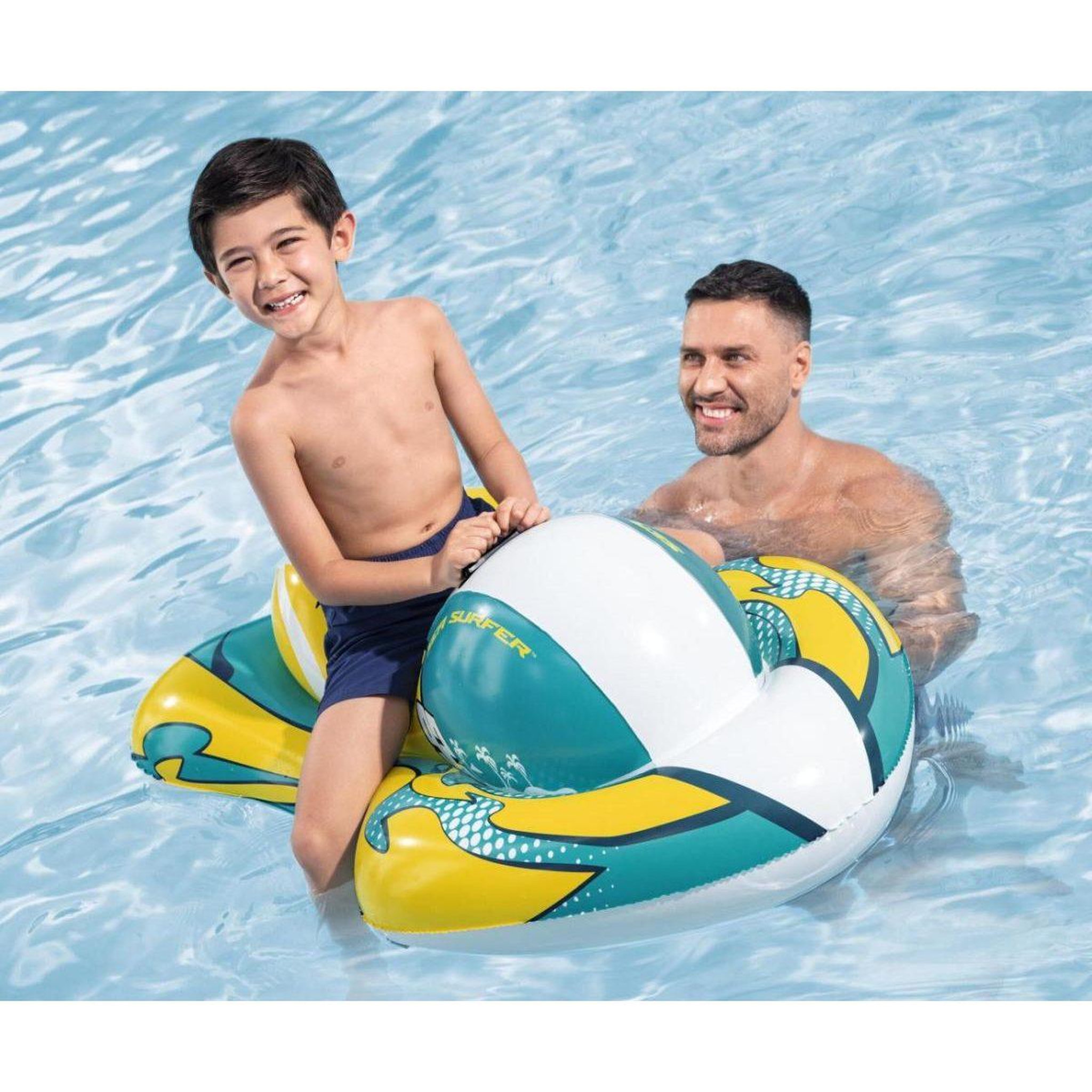 Voir la diapositive 3 : BESTWAY Bestway sea surfer – bouée gonflable chevauchable jet-ski pour enfant, 117 x 77 cm