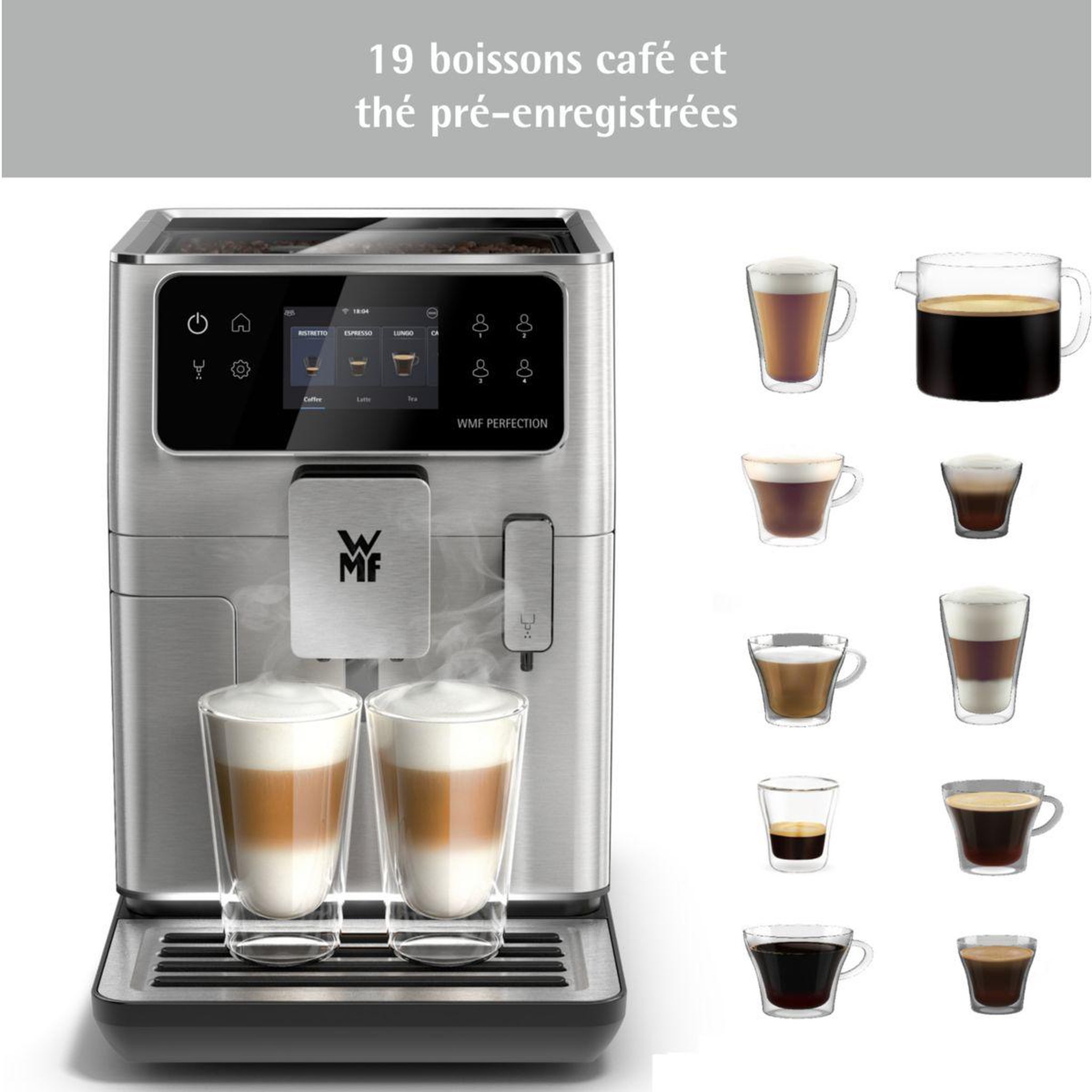Voir la diapositive 4 : WMF Expresso Broyeur Perfection 660 CP813D10