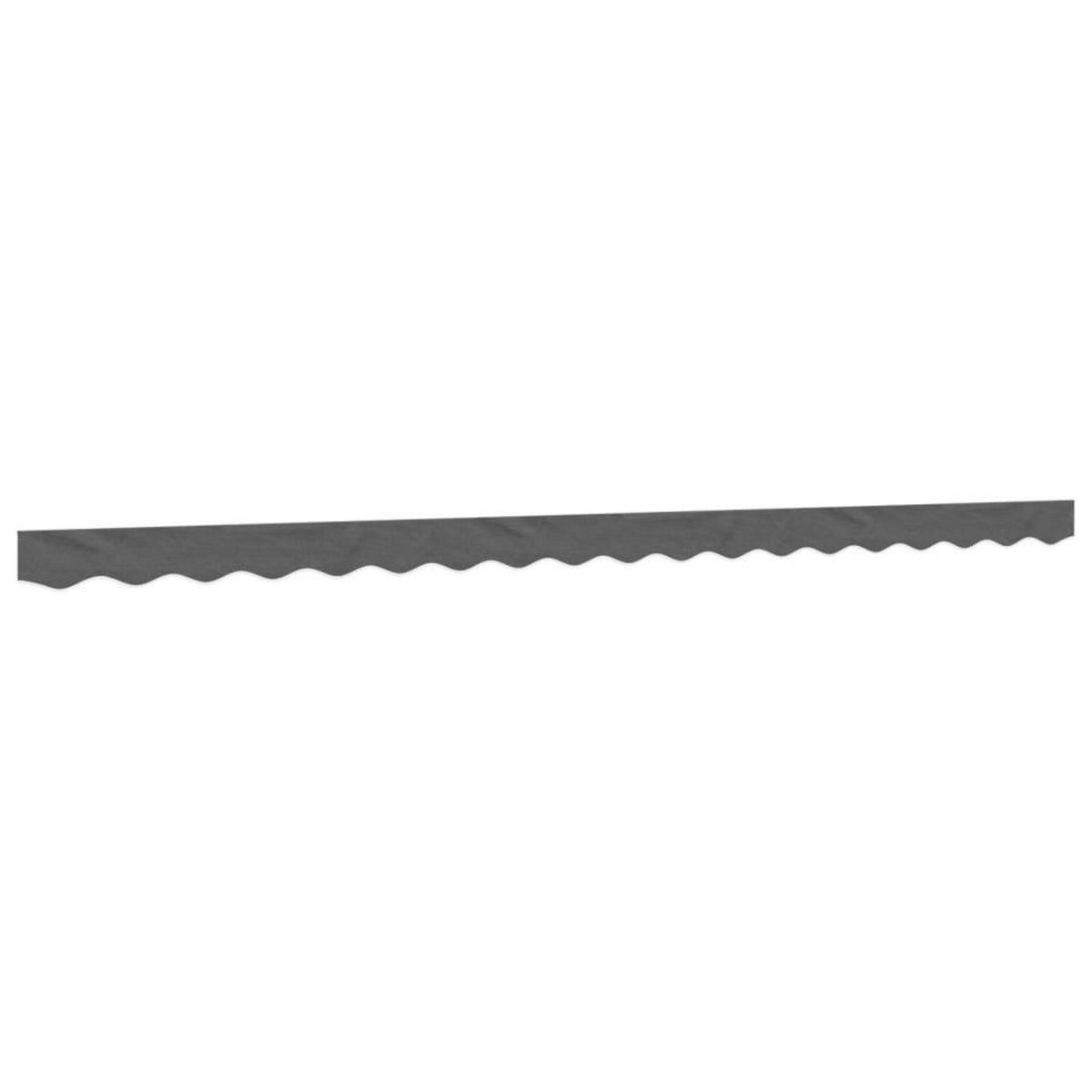 VIDAXL Tissu de remplacement de cantonniere d'auvent rayure anthracite