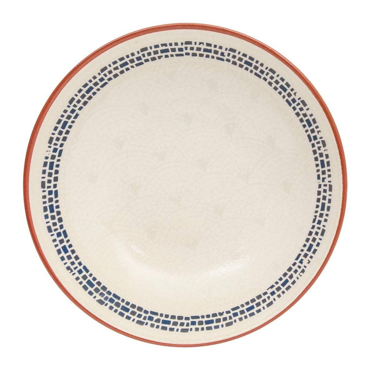 SECRET DE GOURMET Lot de 6 Assiettes Creuses  Morgane  20cm Crème