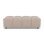 Voir la diapositive 4 : LISA DESIGN Adelaide - pouf en tissu texturé