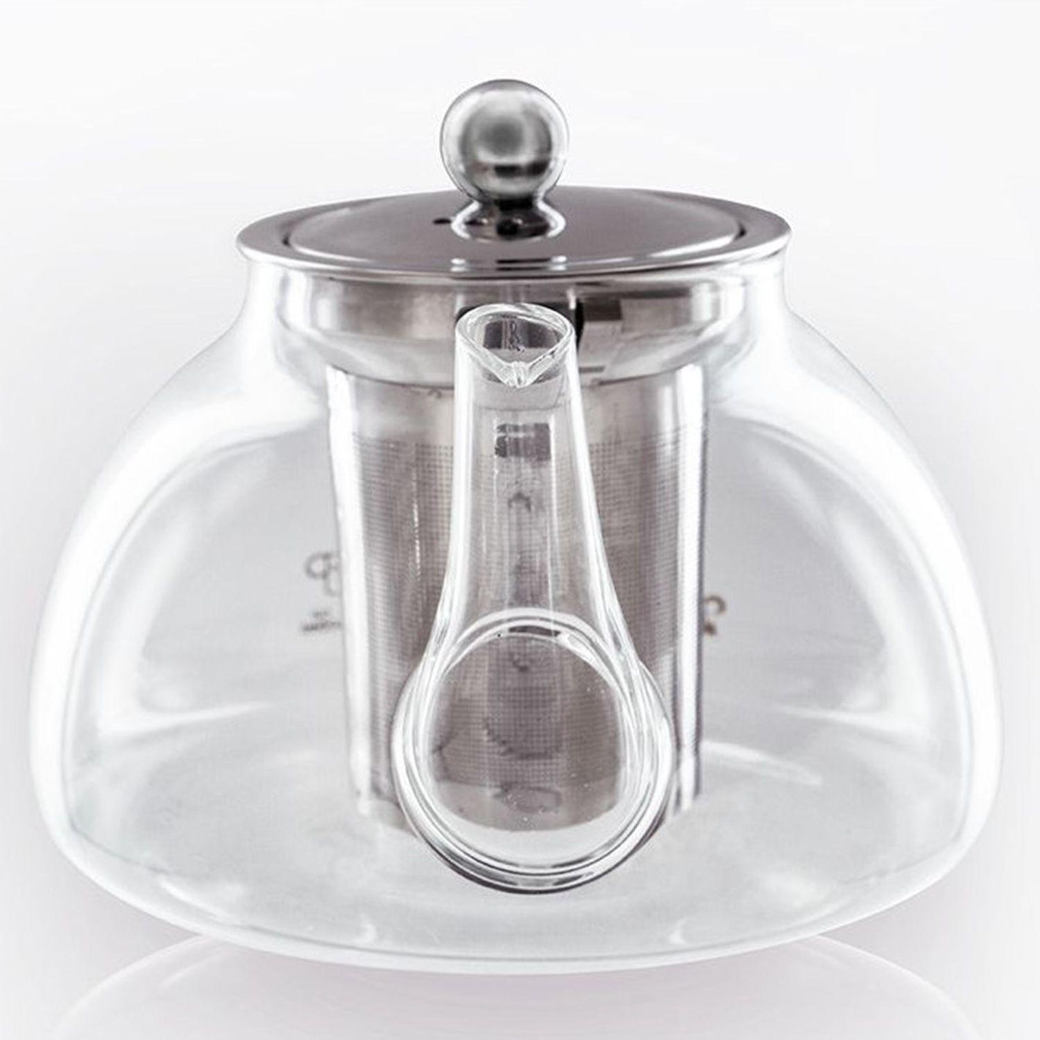 Voir la diapositive 3 : Aromandise Théière en verre avec filtre en inox - 0,8 l