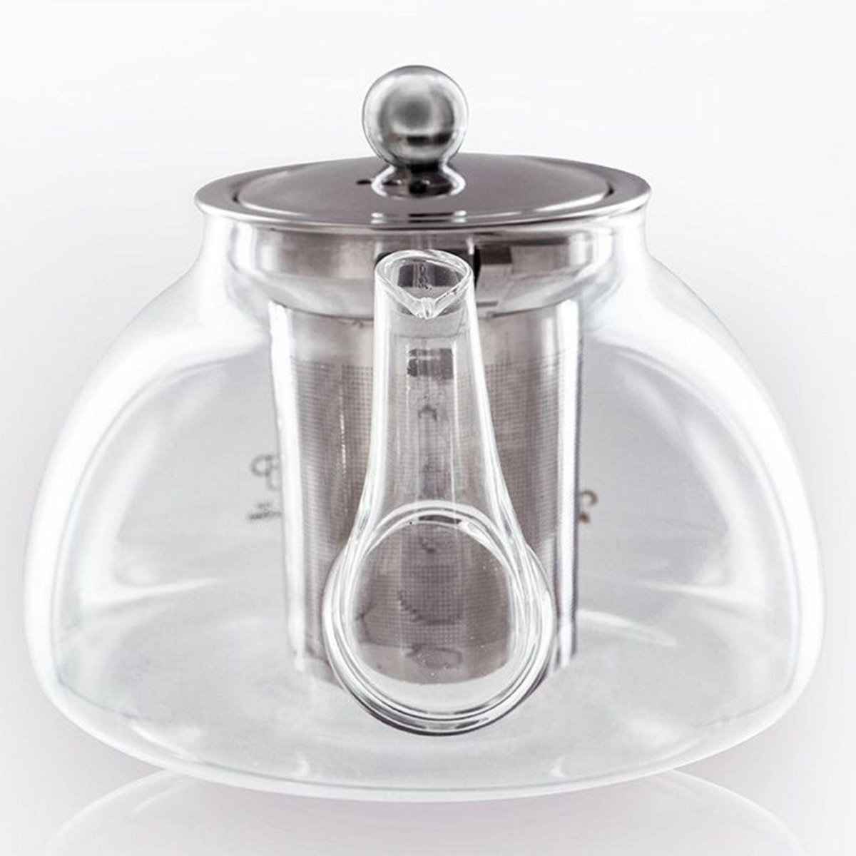 Aromandise Théière en verre avec filtre en inox - 0,8 L