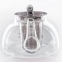 Voir la diapositive 3 : Aromandise Théière en verre avec filtre en inox - 0,8 L