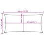 Voir la diapositive 6 : VIDAXL Voile d'ombrage 160 g/m^2 Taupe 2x3,5 m PEHD