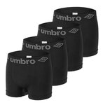 UMBRO x4 Boxers  Homme Umbro AS1B2. Coloris disponibles : Noir