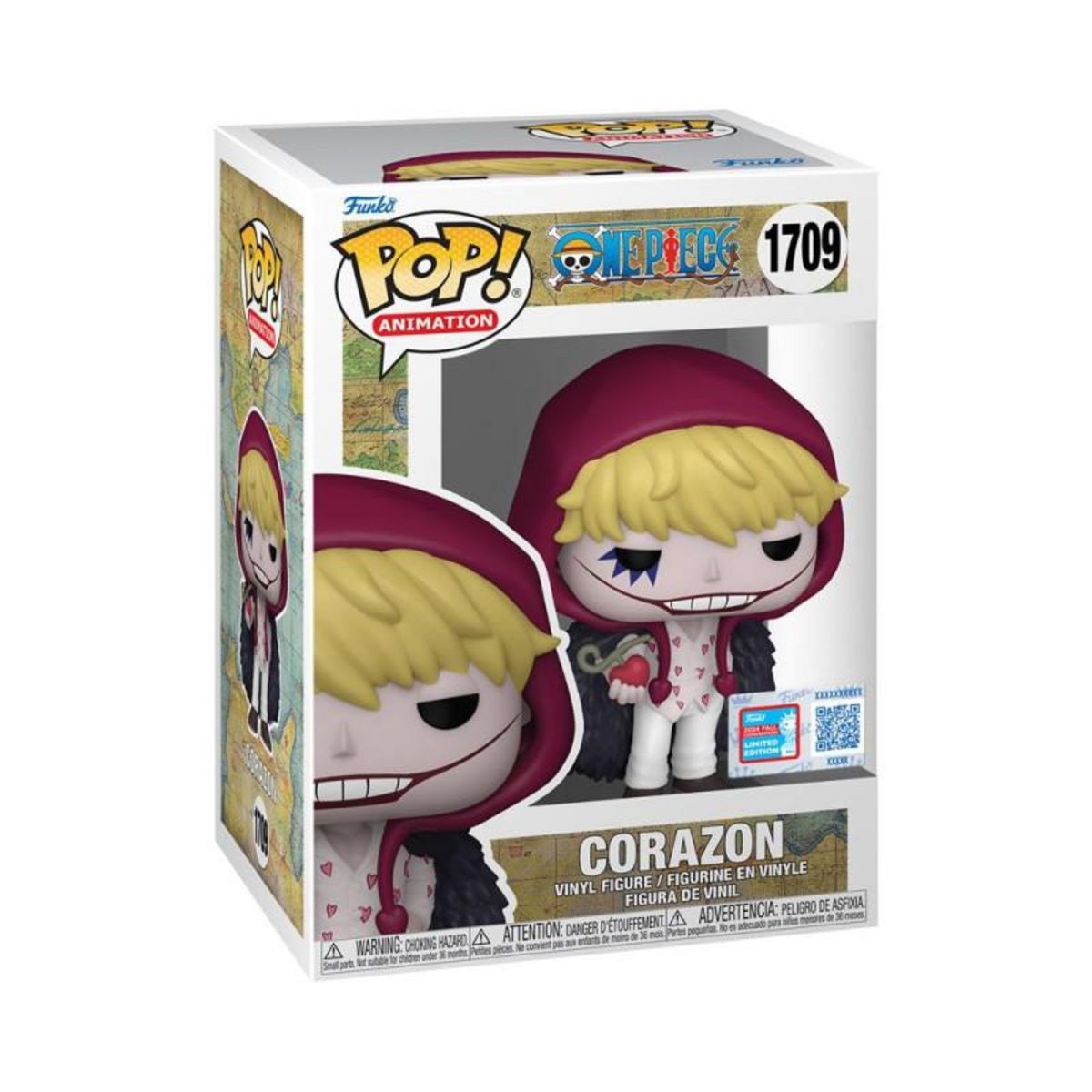 Funko Figurine Funko Pop Animation One piece Corazon avec le fruit du démon Fall Convention