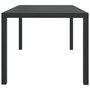 Voir la diapositive 3 : VIDAXL Table de jardin noir 150 x 90 x 74 cm Aluminium et WPC