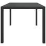 Voir la diapositive 3 : VIDAXL Table de jardin noir 150 x 90 x 74 cm Aluminium et WPC