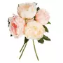  Bouquet de Fleurs  4 Pivoines  30cm Rose