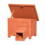 Voir la diapositive 3 : @Pet Pet Maison pour hérisson bois marron