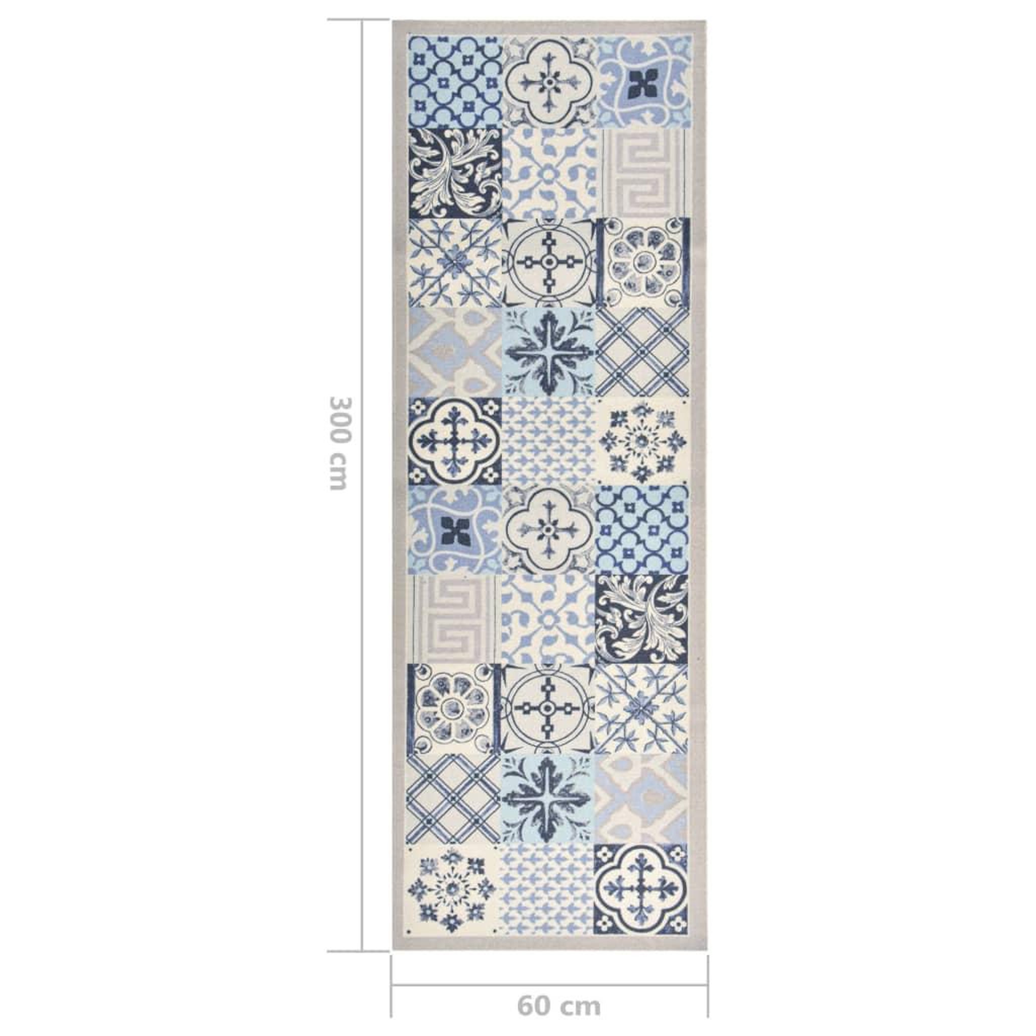 Voir la diapositive 6 : VIDAXL Tapis de cuisine lavable Mosaïque 60x300 cm