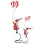 Voir la diapositive 2 : Paris Prix Renne Déco sur Socle  Ballons  85cm Rouge