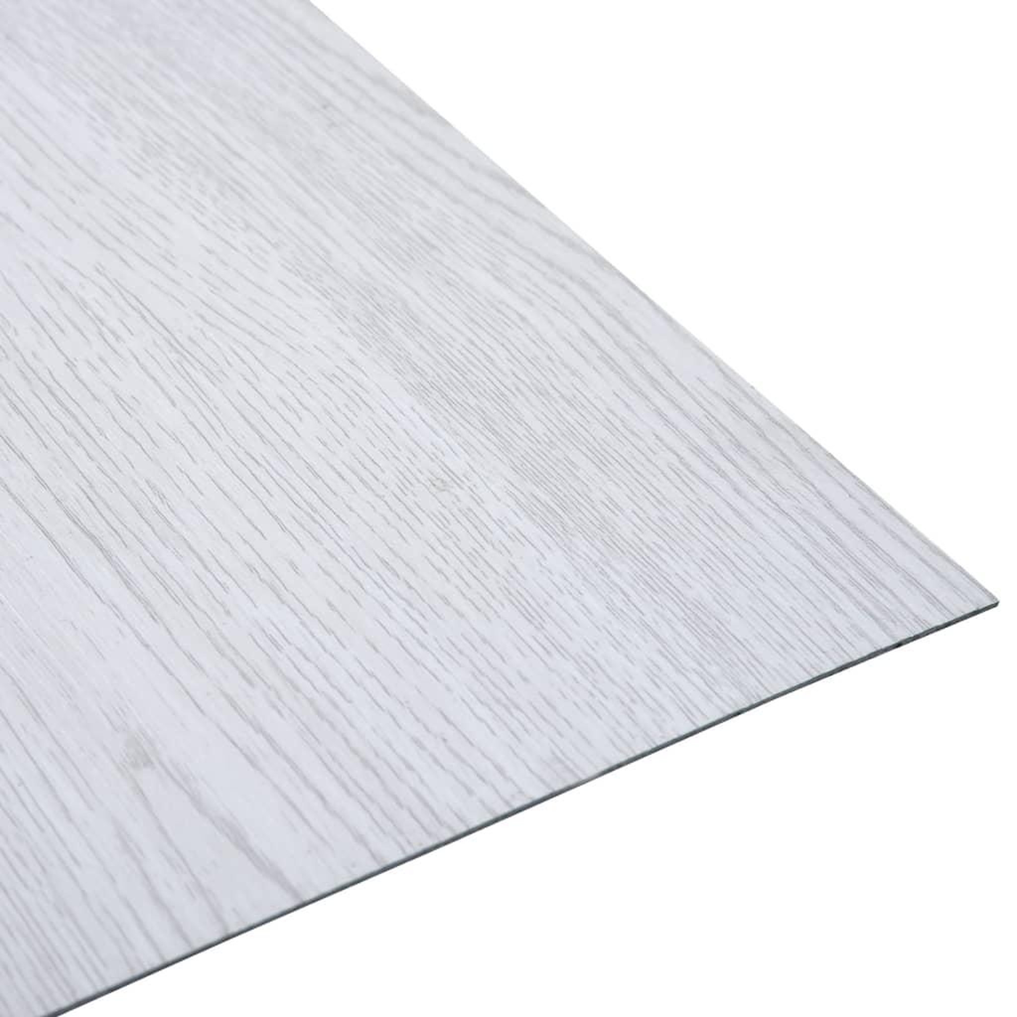 Voir la diapositive 3 : VIDAXL Dalles de plancher autoadhesives 5,11 m^2 PVC blanc