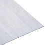 Voir la diapositive 3 : VIDAXL Dalles de plancher autoadhesives 5,11 m^2 PVC blanc