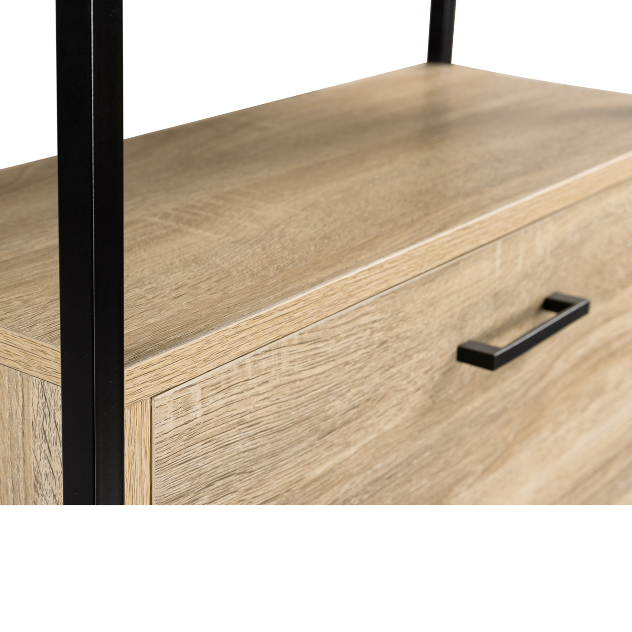 Voir la diapositive 4 : ID MARKET Meuble à chaussures 18 paires luis 3 portes avec étagère supérieure design industriel
