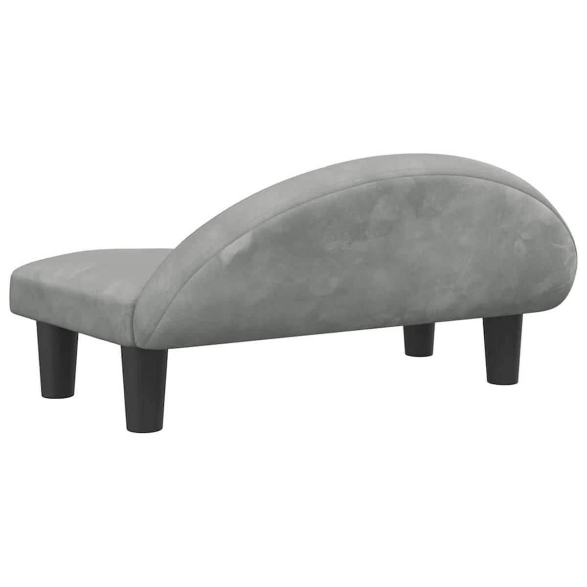 VIDAXL Lit pour chien gris clair 70x52x30 cm velours