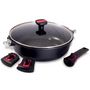 Voir la diapositive 2 : BAUMALU Sauteuse anti-adhésive 28cm + couvercle - 383604