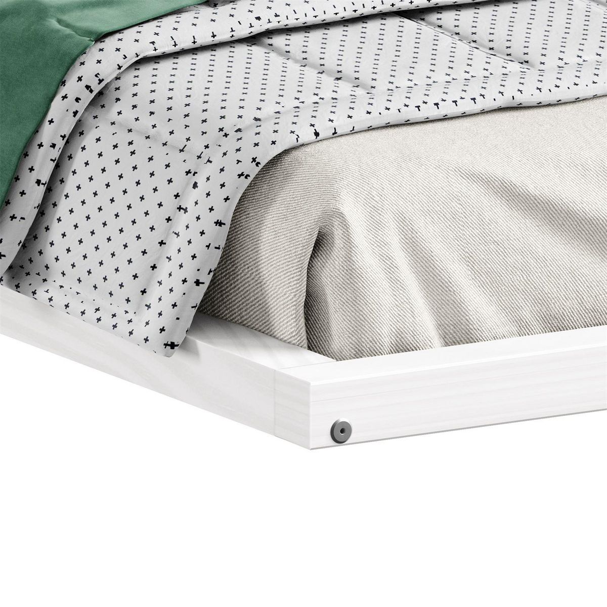 IDIMEX Lit enfant ELOA type Montessori, couchage 90x200 cm, en pin massif