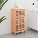 VIDAXL Armoire de salle de bain 42x29x82 cm Bois massif de noyer