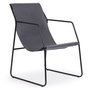 Voir la diapositive 1 : Paris Prix Fauteuil Design en Métal  Lysio  88cm Gris & Noir