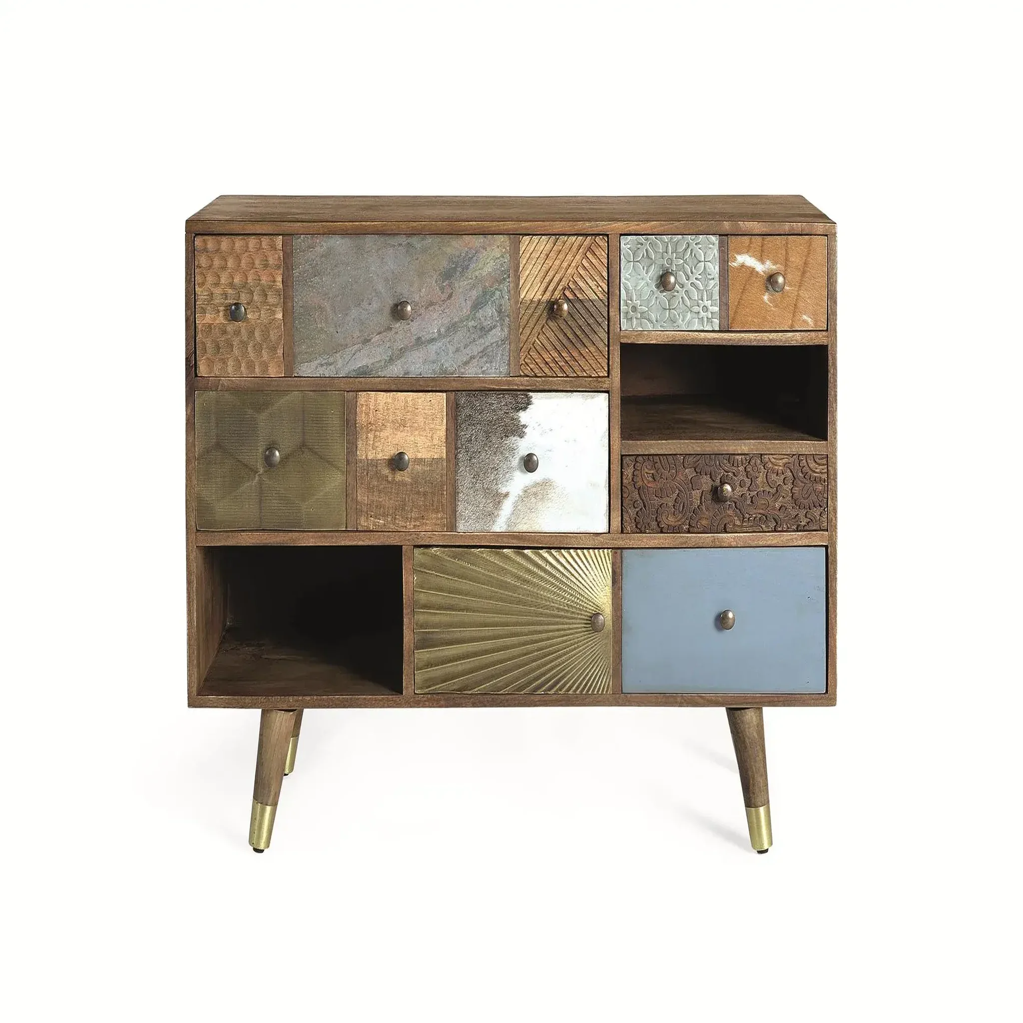 GINER Y COLOMER SL Buffet en bois de manguier 110cm style boho rétro