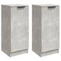 Voir la diapositive 2 : VIDAXL Buffets 2 pcs Gris beton 30x30x70 cm Bois d'ingenierie