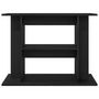 Voir la diapositive 5 : VIDAXL Support pour aquarium chêne noir 80x35x60cm bois d ingénierie