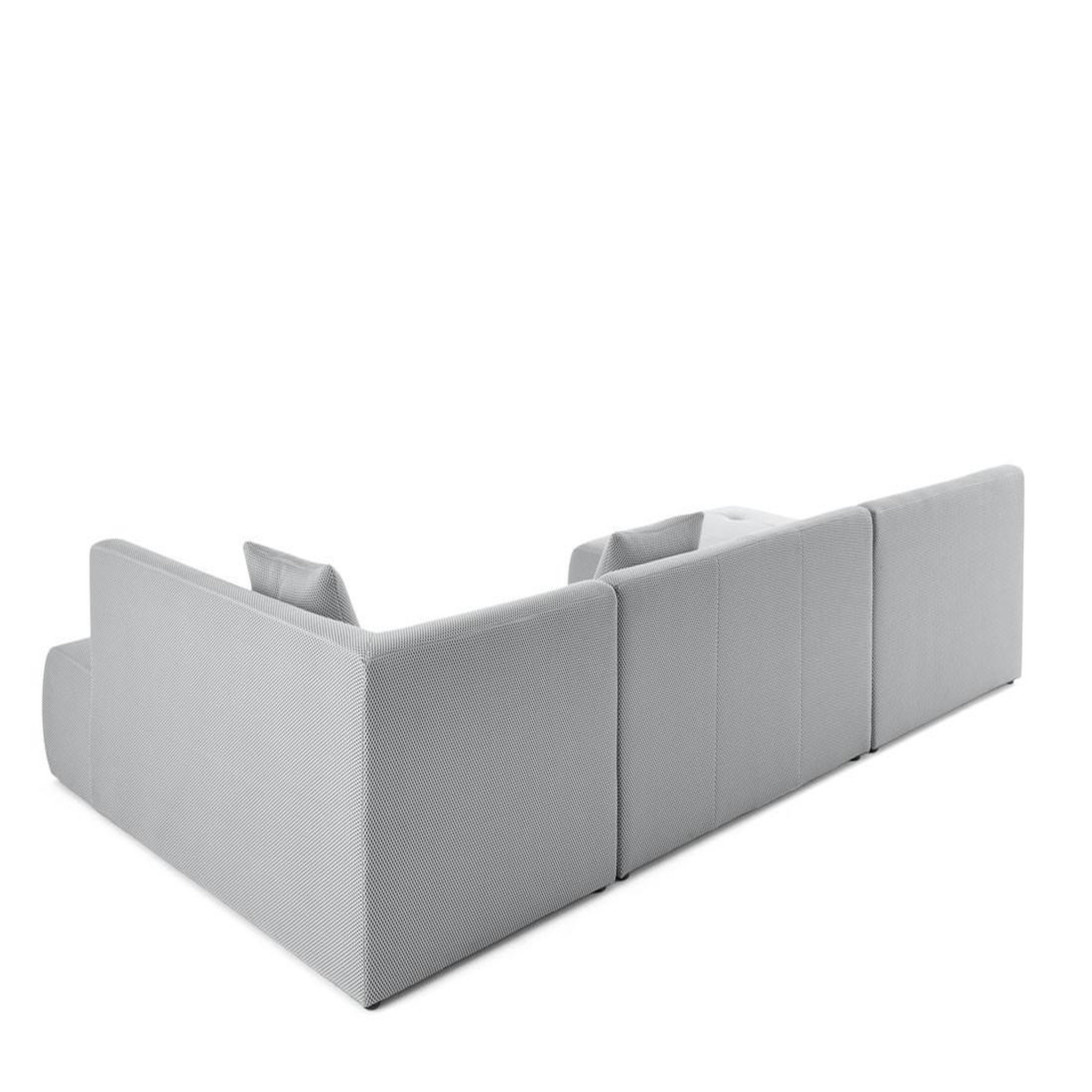 Voir la diapositive 4 : LISA DESIGN Onyx - canapé panoramique modulable d'angle droit - 7 places - en tissu mailles 3d