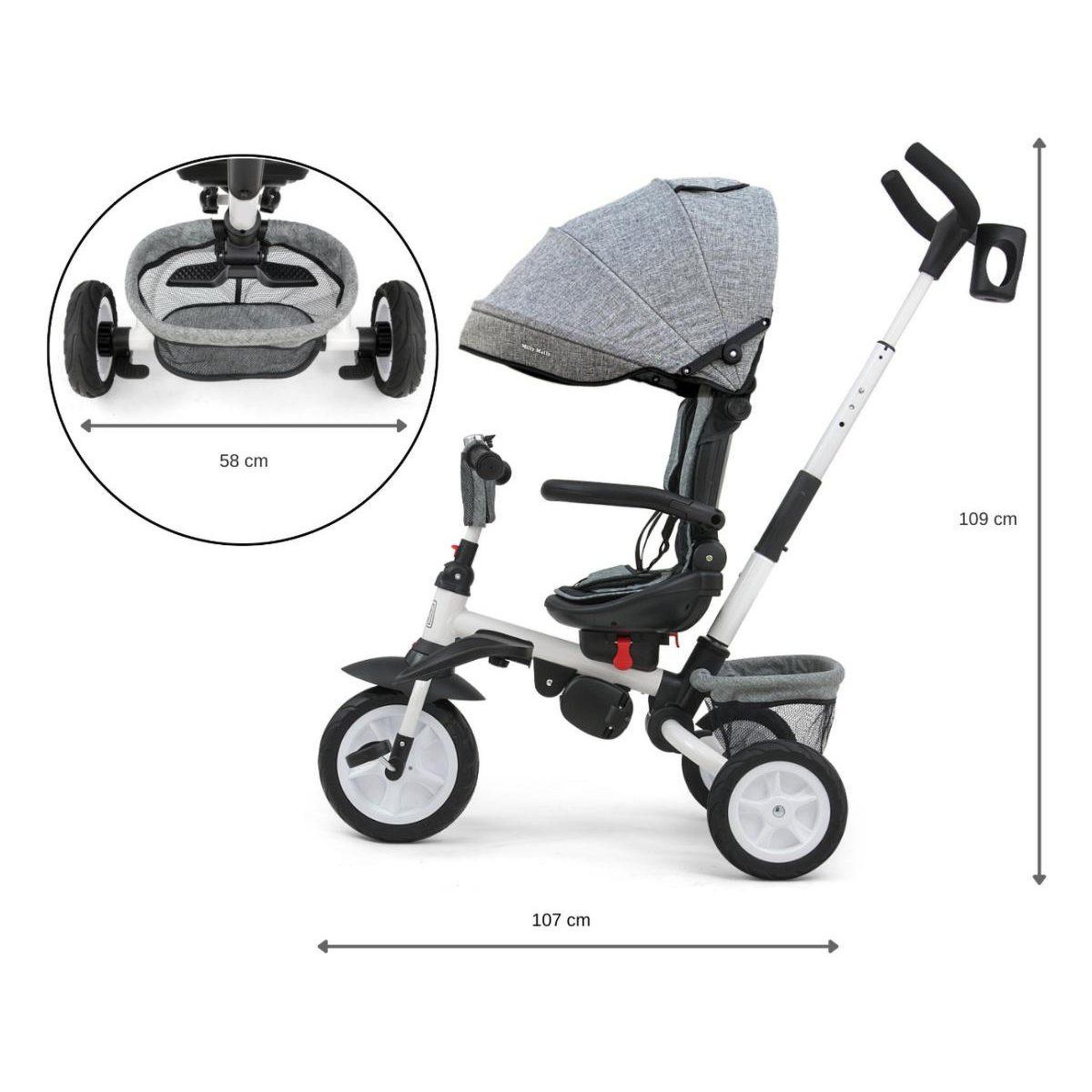 Voir la diapositive 3 : MILLY MALLY Tricycle  stanley gris