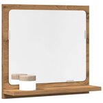 VIDAXL Armoire a miroir de salle de bain chene artisanal 40x11x37 cm