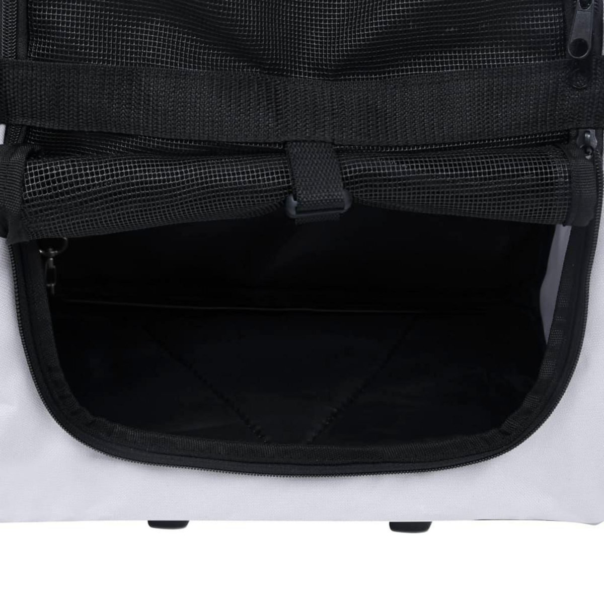 VIDAXL Chariot polyvalent pliable pour animaux de compagnie gris