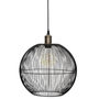 Voir la diapositive 1 : ATMOSPHERA Lampe Suspension Design  Noa  38cm Noir & Or