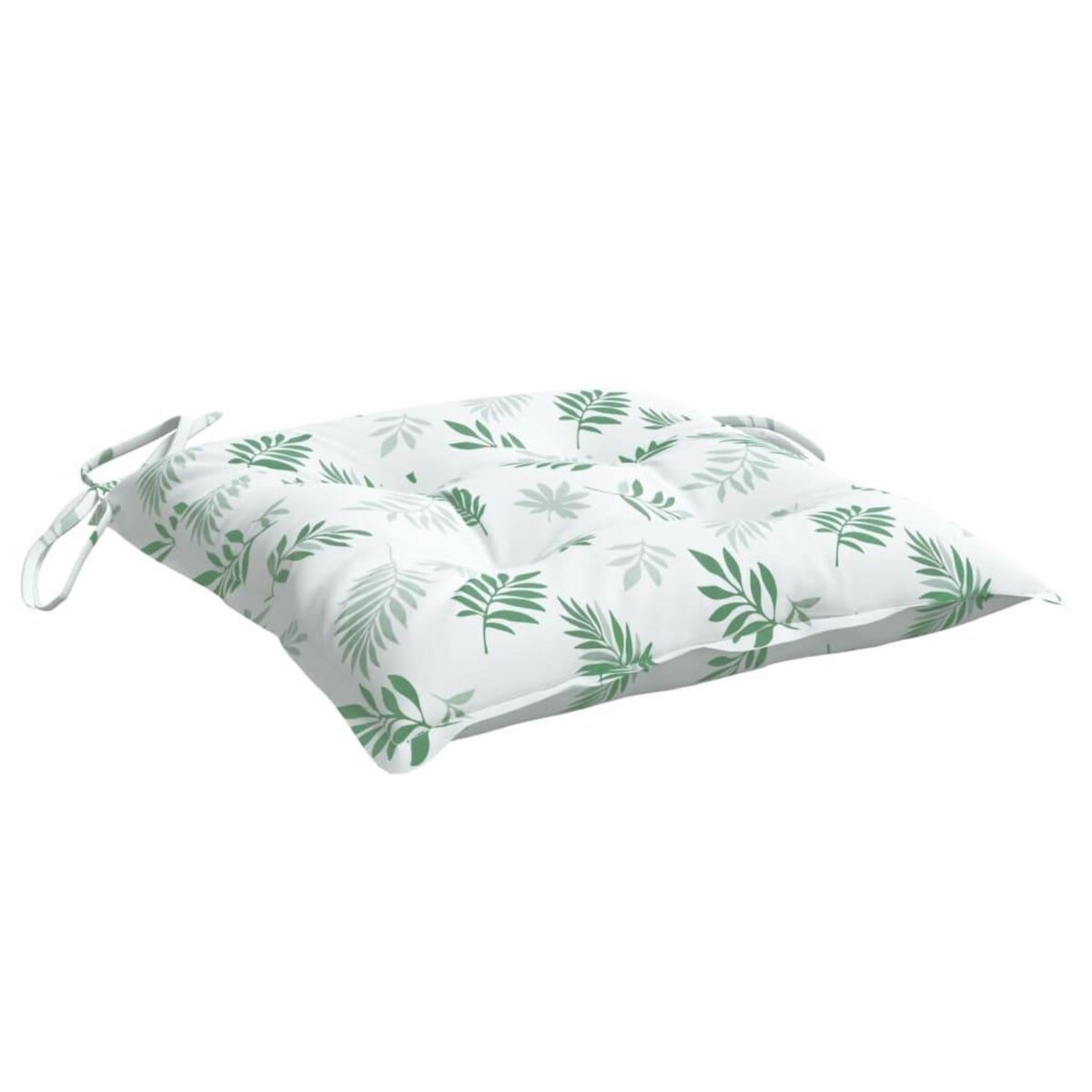 VIDAXL Coussins de chaise lot de 6 a motif de feuilles 50x50x7 cm