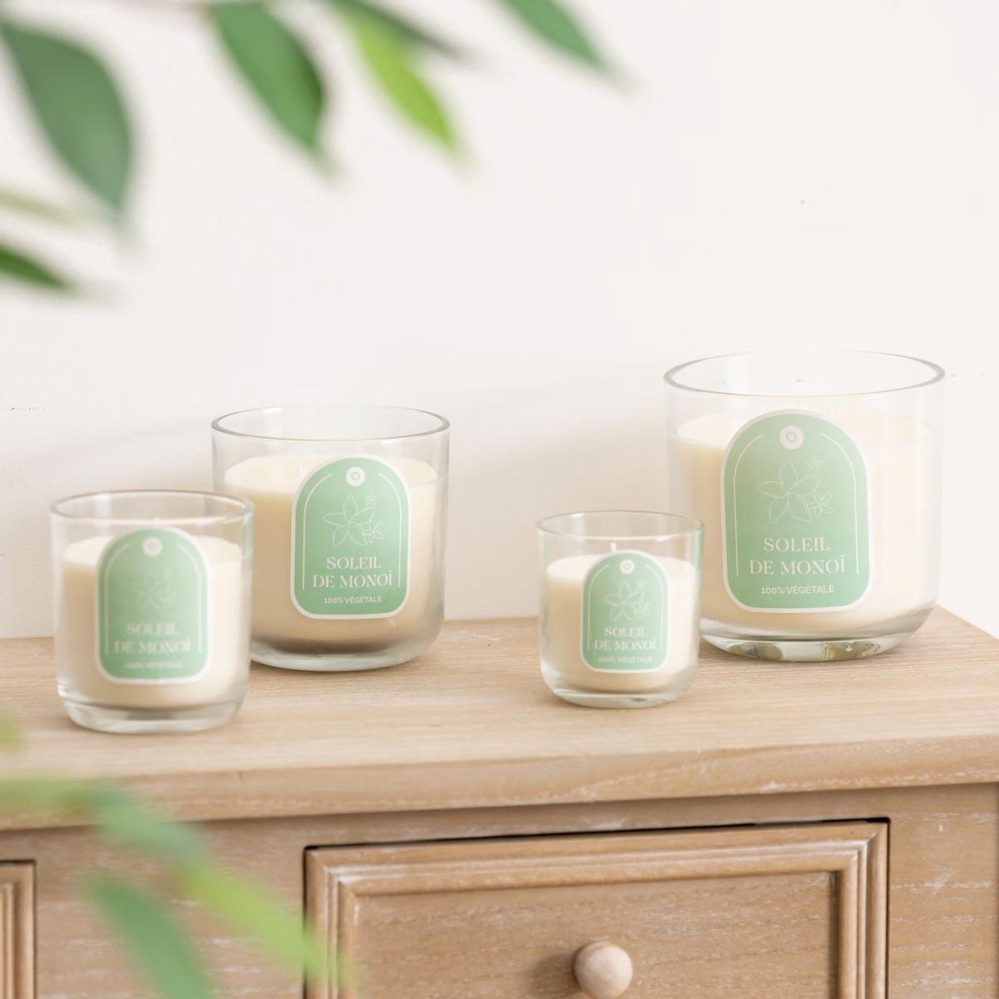 Voir la diapositive 3 : ATMOSPHERA Bougie parfumée en verre  floa  350g monoï