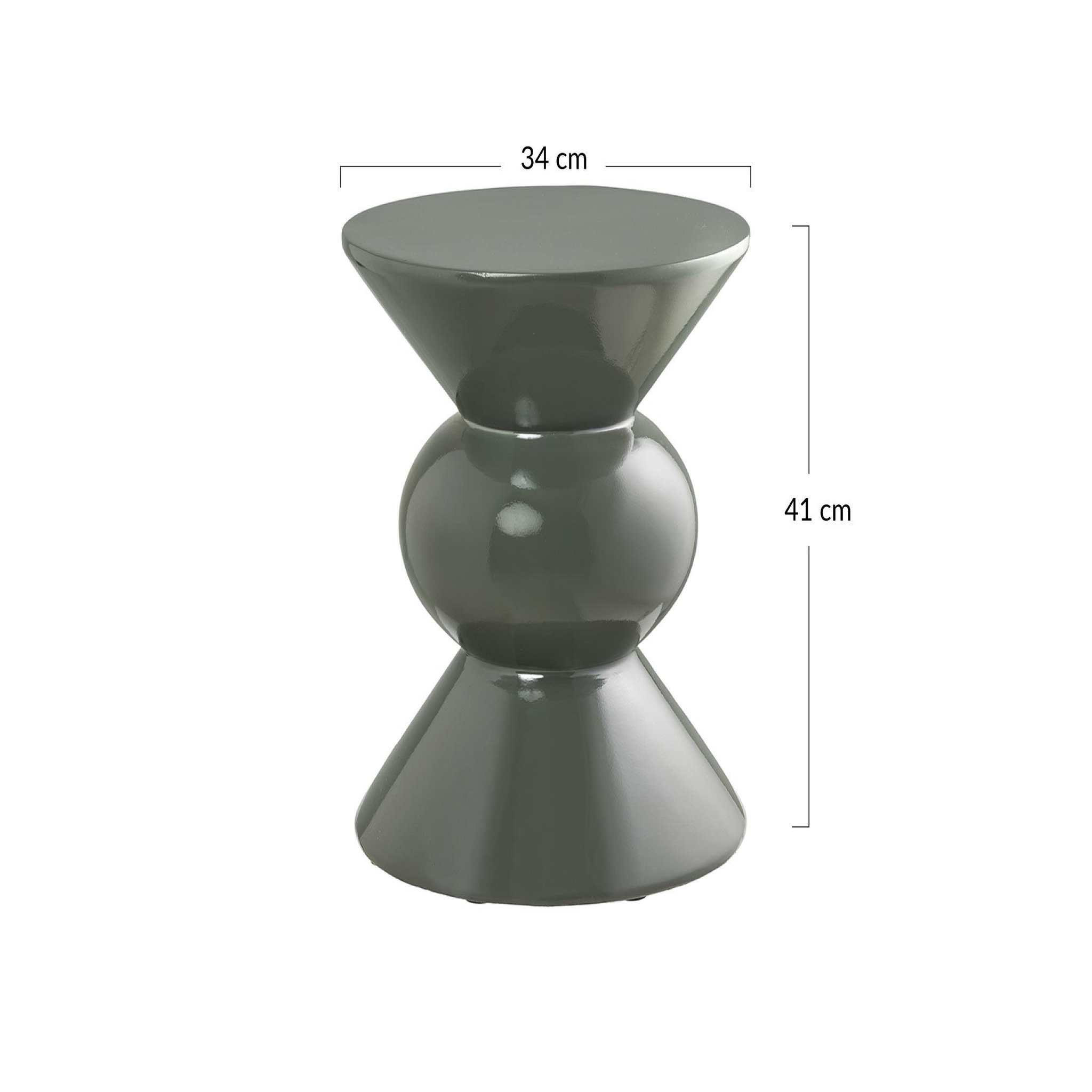 Voir la diapositive 5 : BEST MOBILIER David - bout de canapé cylindrique - 41 cm