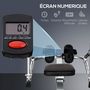 Voir la diapositive 6 : HOMCOM Rameur d'appartement pliable - 3 niveaux de résistance écran LCD multifonction - acier ABS noir gris