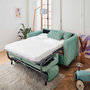 Voir la diapositive 2 : LISA DESIGN Owen - canapé 3 places convertible express couchage quotidien 140 cm matelas 12 cm en velours côtelé